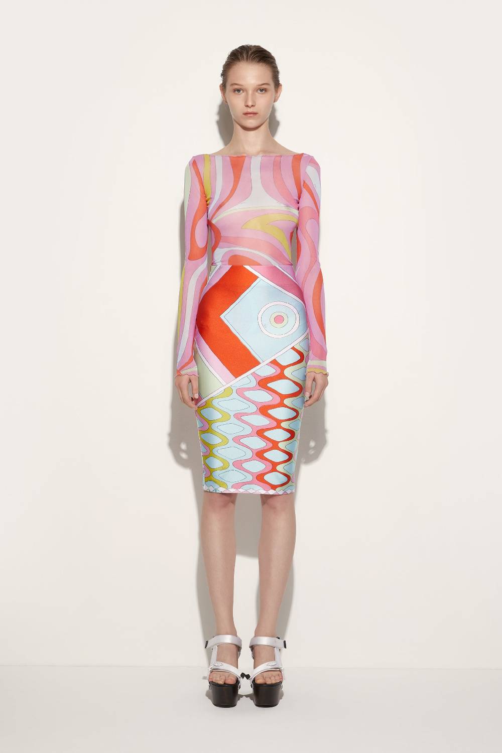 Pucci Top con stampa Marmo In Linea