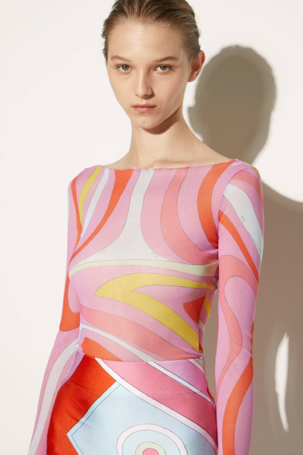 Pucci Top con stampa Marmo In Linea