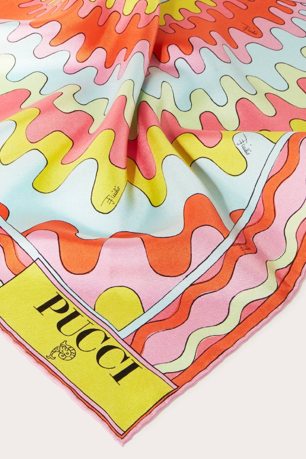 Pucci Foulard in seta con stampa Bersaglio Vendita