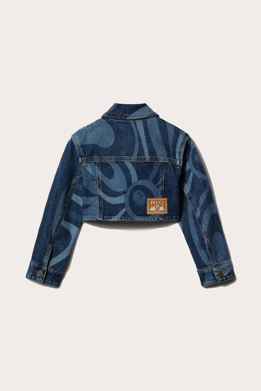 Pucci Marmo-Print Denim Jacket Negozio