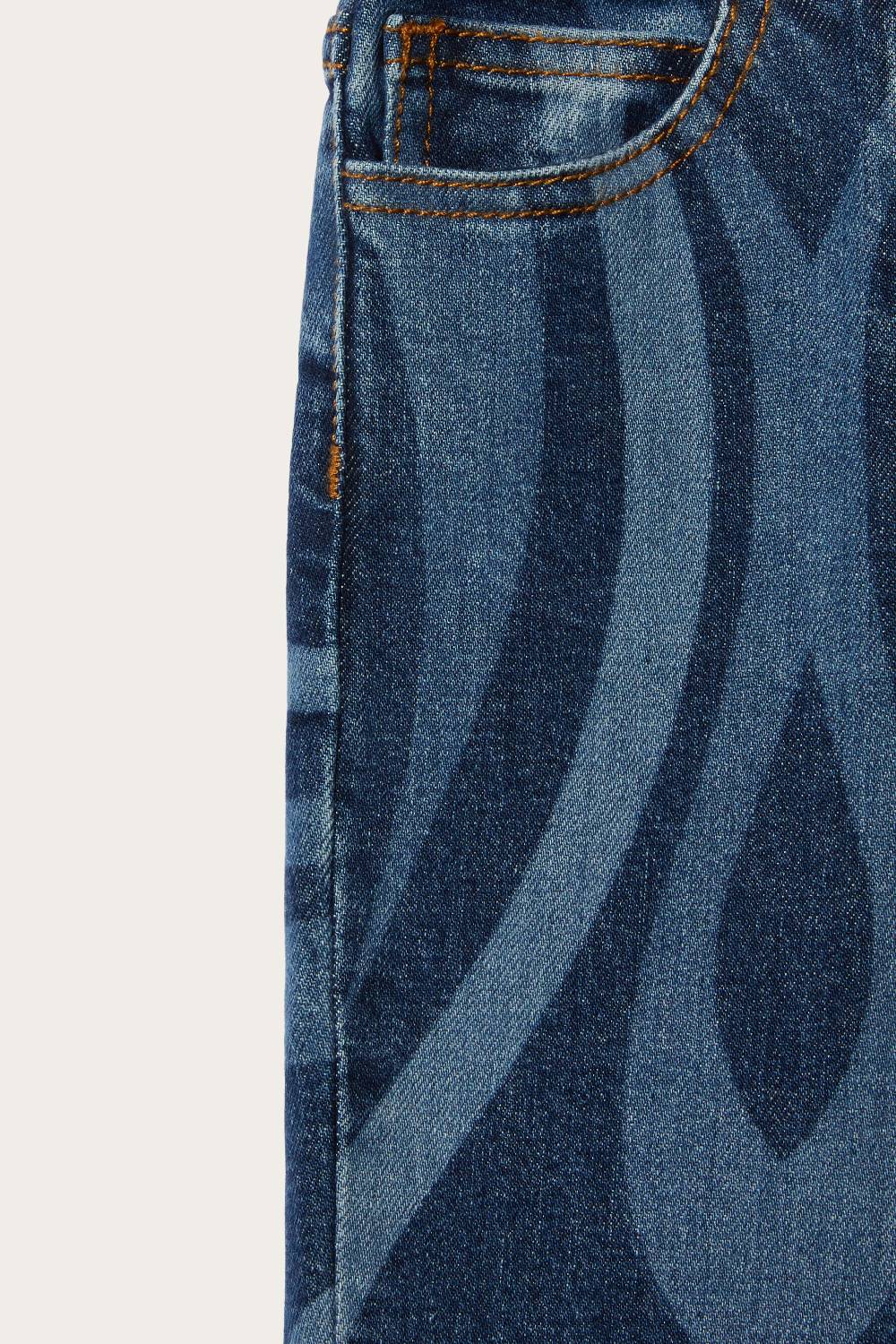 Pucci Marmo-Print Flared Jeans In Saldo