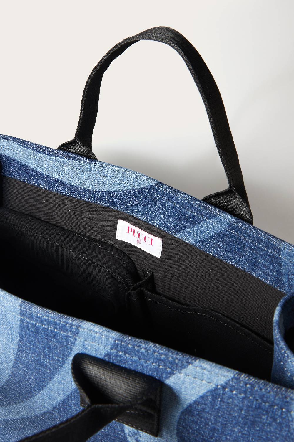 Pucci Marmo-Print Denim Changing Bag Moda