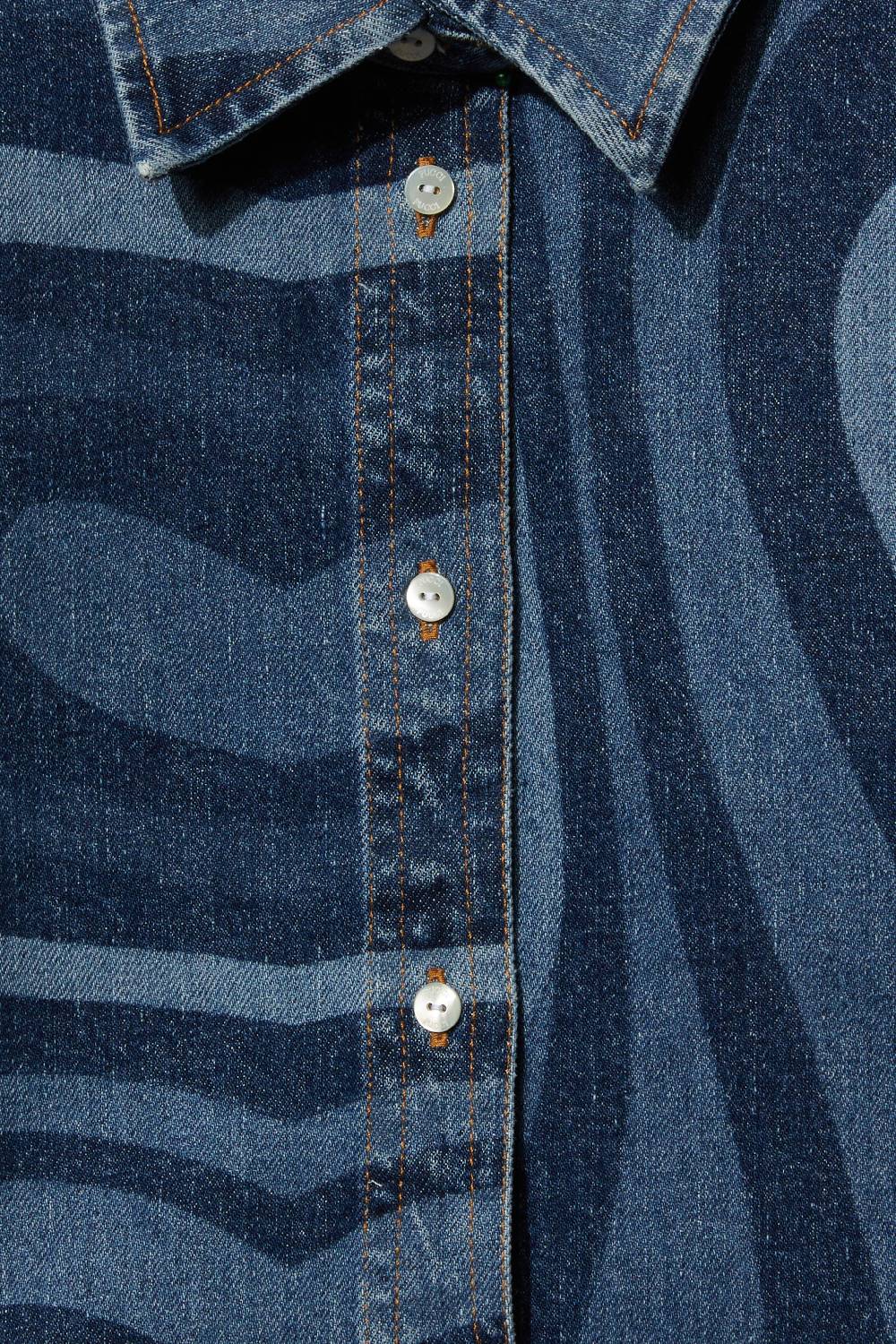 Pucci Marmo-Print Denim Shirt Spedizione gratuita