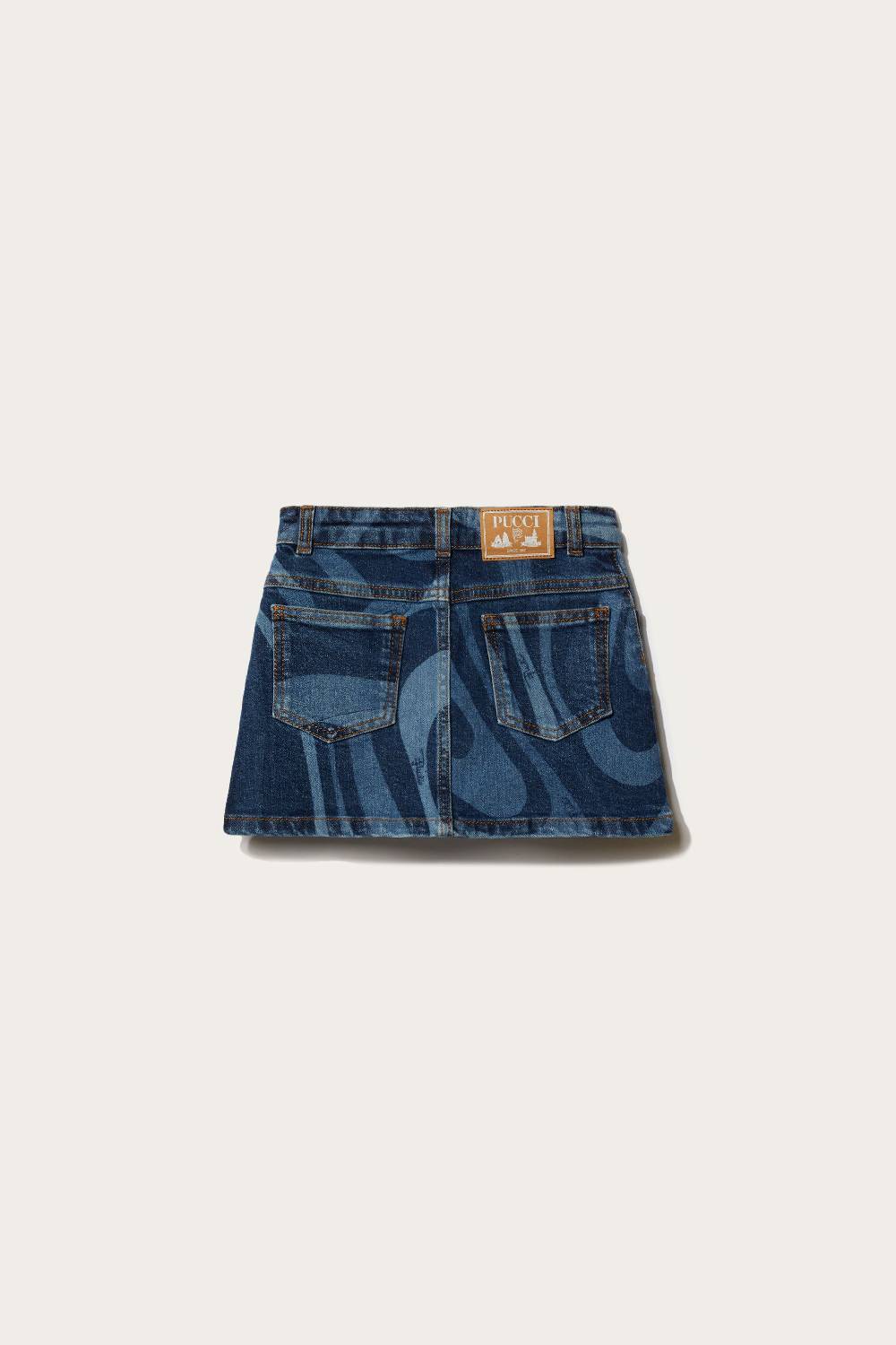 Pucci Marmo-Print Denim Skirt Sconto di tempo limitato