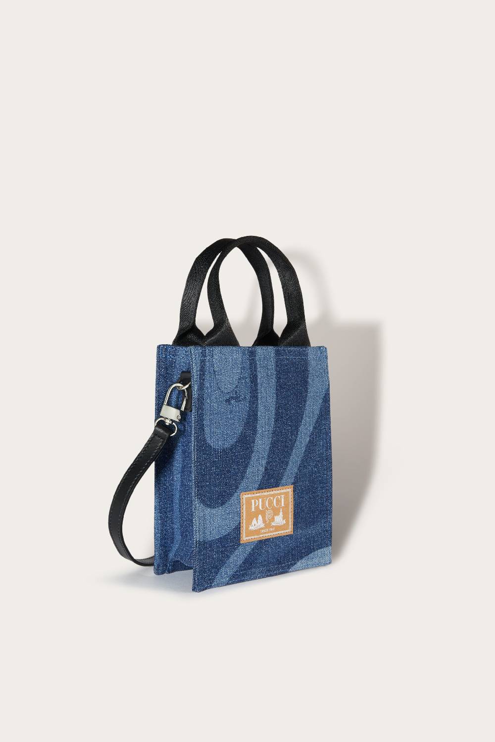 Pucci Marmo-Print Denim Tote Bag Prezzo di fabbrica