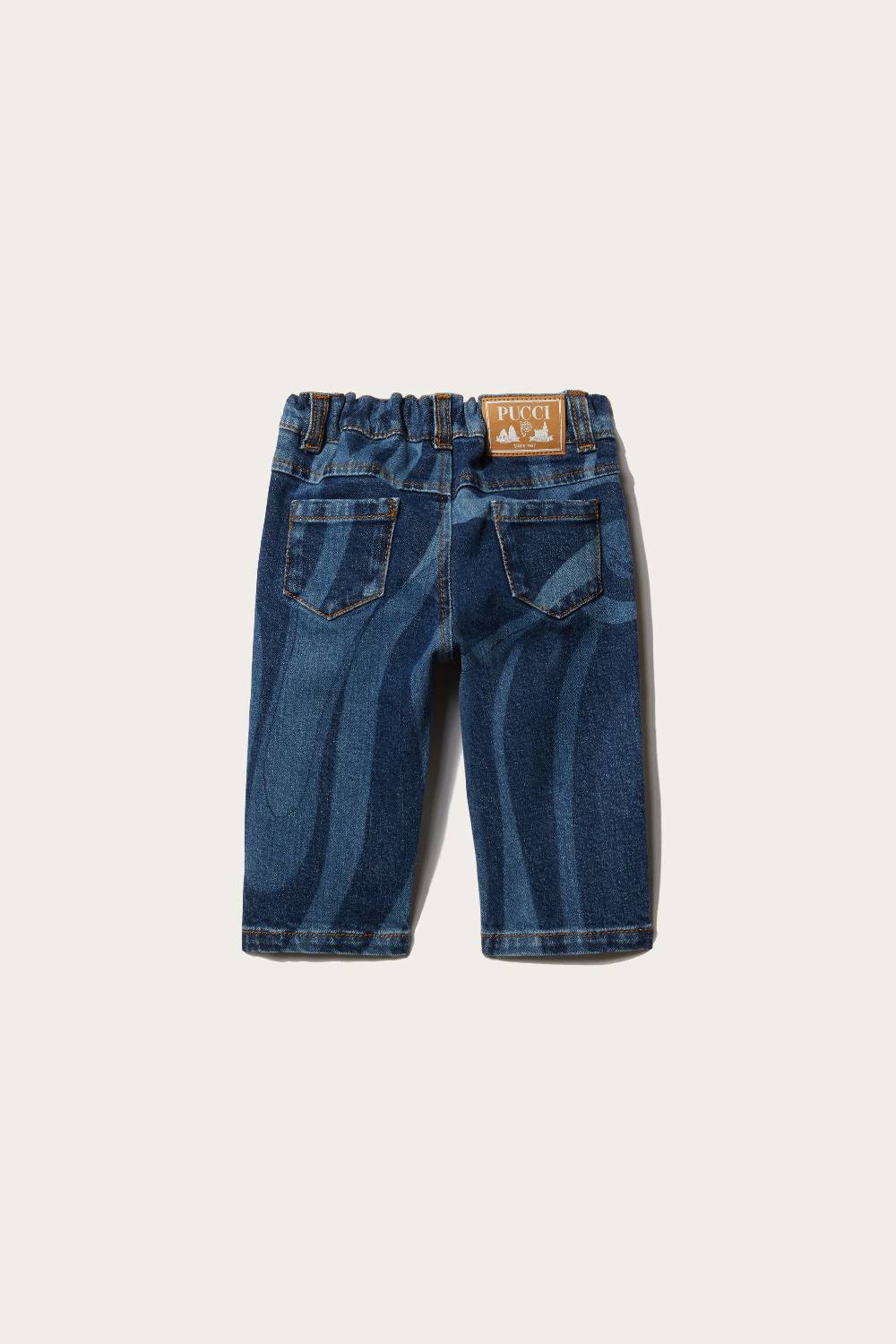 Pucci Marmo-Print Straight-Leg Jeans Shopping online