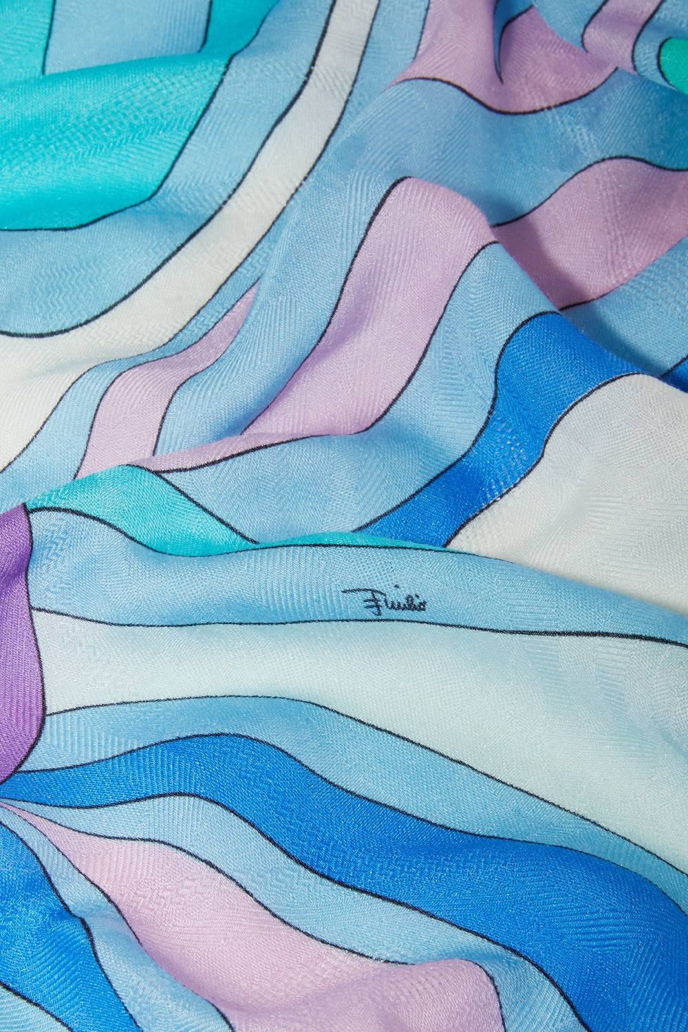 Pucci Foulard grande jacquard con motivo Marmo Smaltimento dello stoccaggio