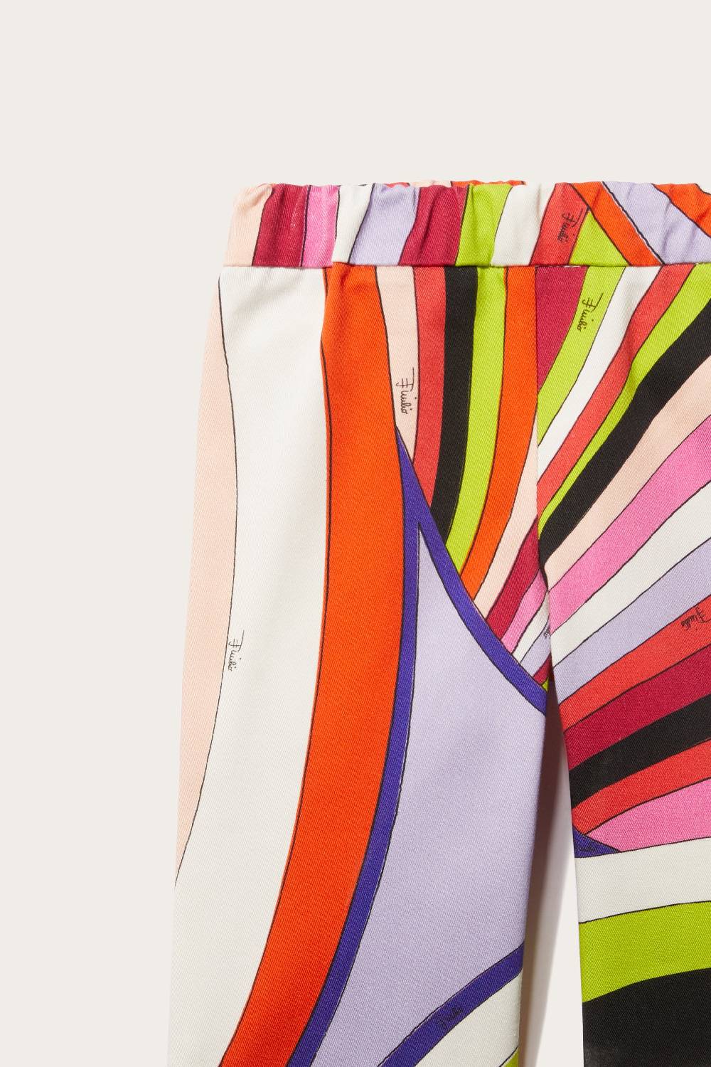 Pucci Iride-Print Cotton Trousers Fino al 60% di sconto