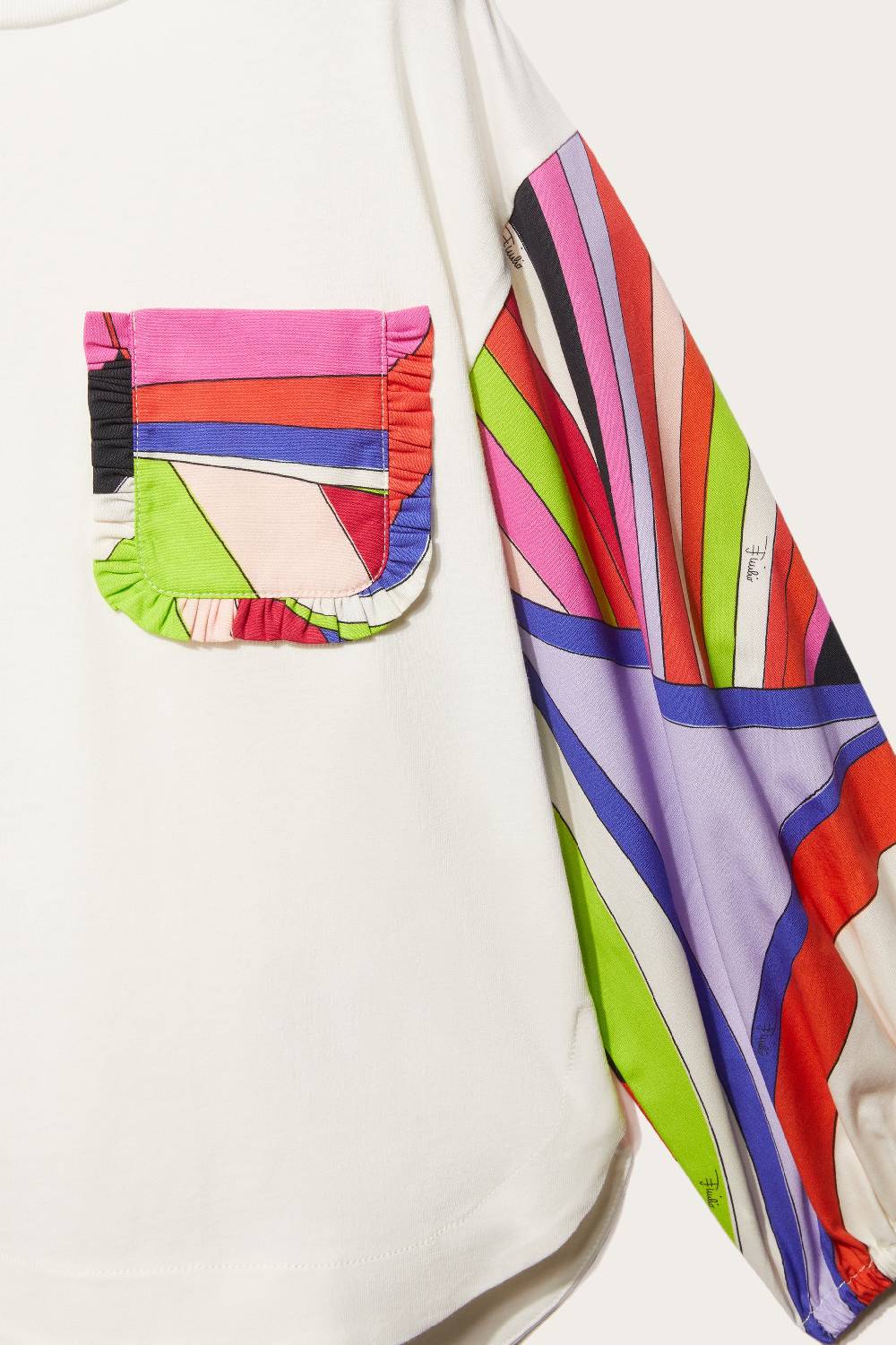 Pucci Iride-Print Cotton Top Offerta speciale della fabbrica