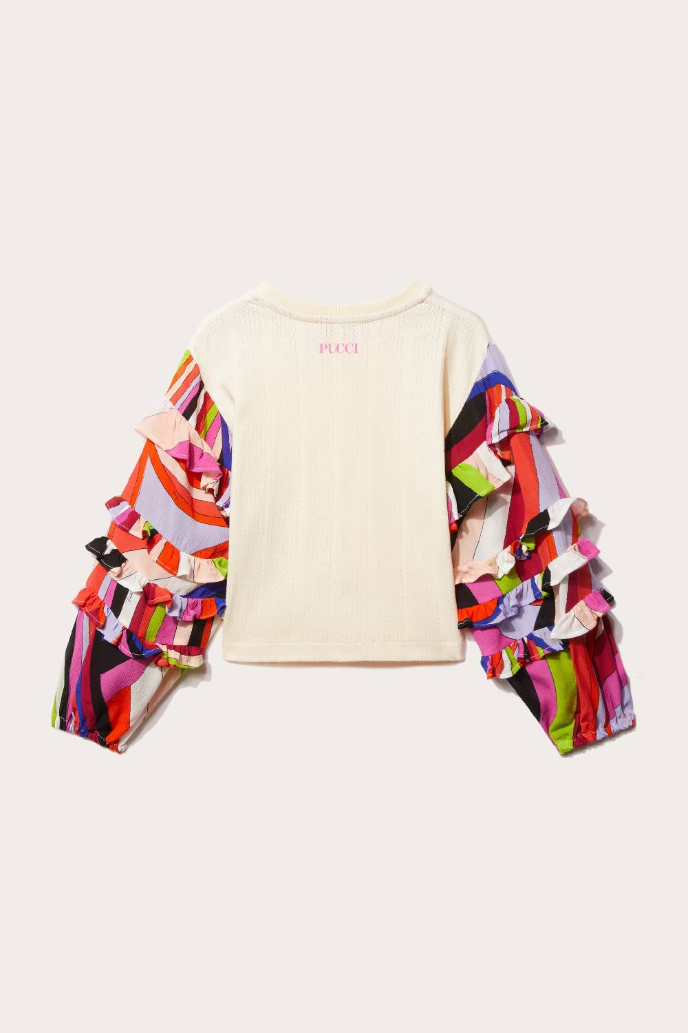 Pucci Iride-Print Crochet Top Sostegno trimestrale