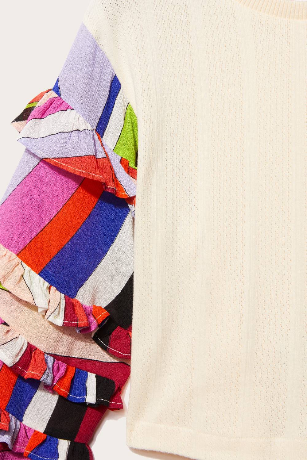 Pucci Iride-Print Crochet Top Sostegno trimestrale