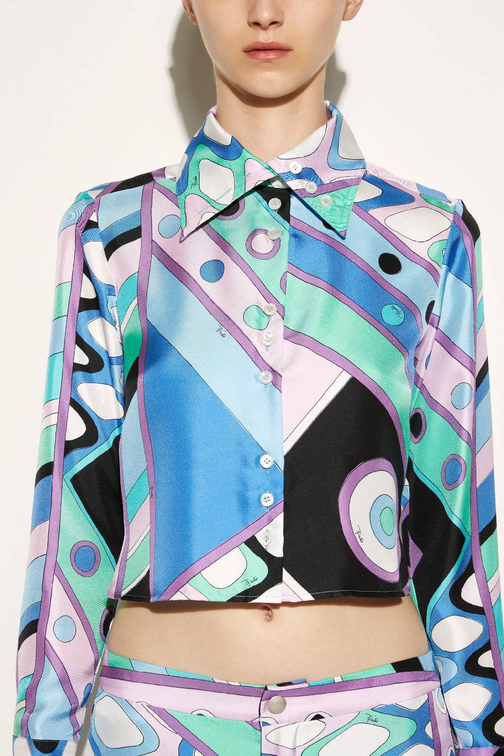 Pucci Camicia in seta con stampa Vivara Spedizione gratuita