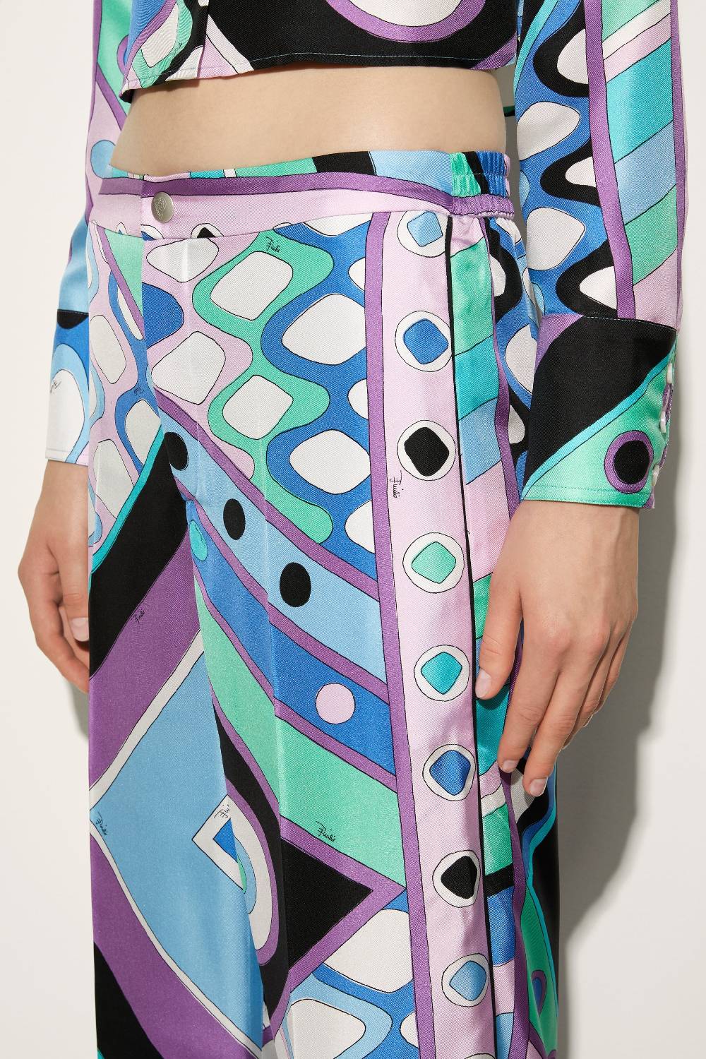 Pucci Pantaloni in seta con stampa Vivara Offerta speciale