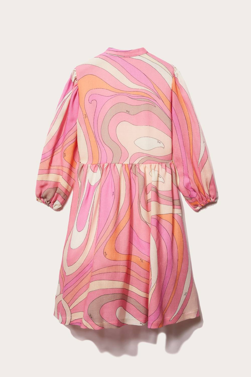 Pucci Marmo-Print Ruffled Wool Dress Cyber Monday