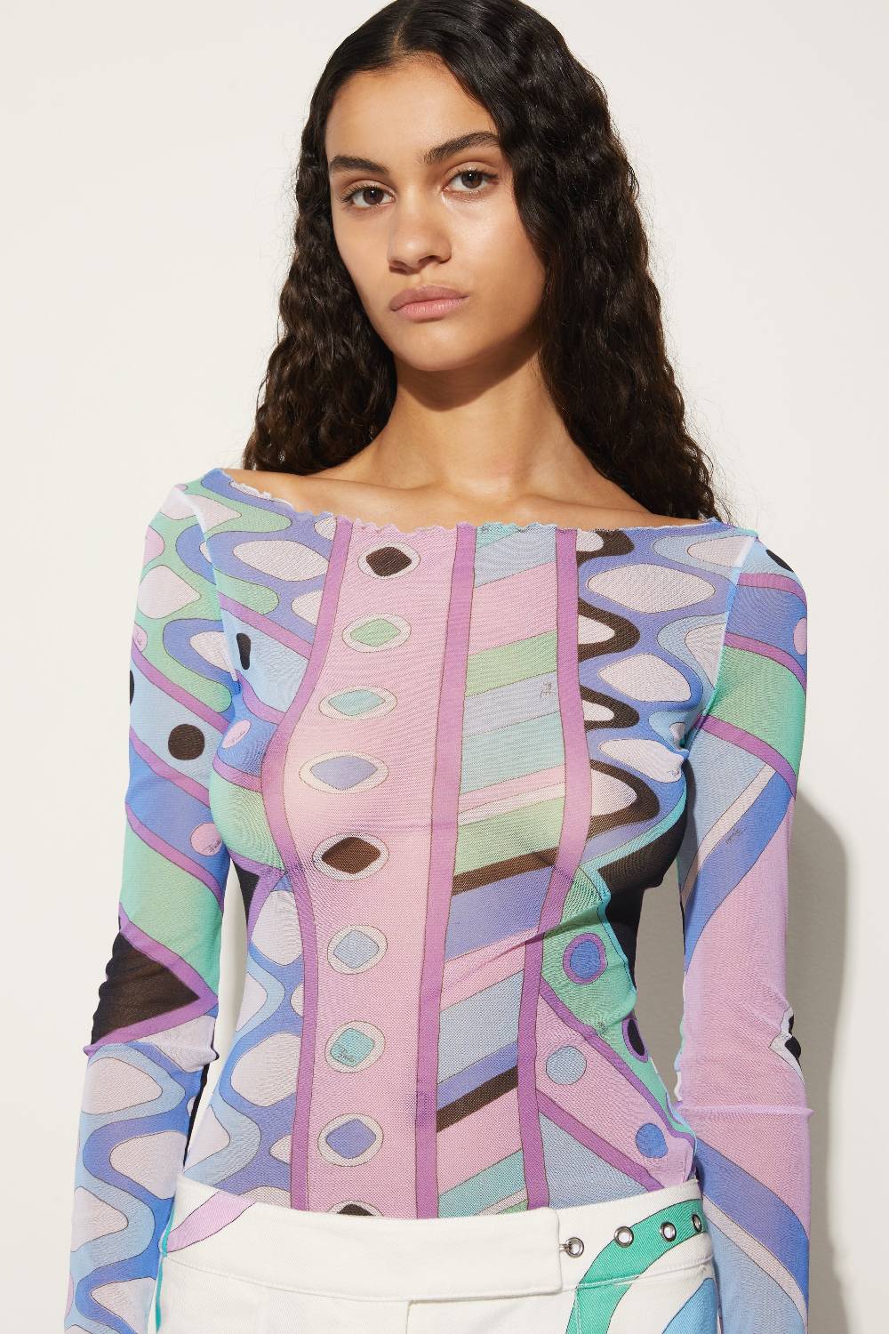 Pucci Top con stampa Vivara Vendita calda