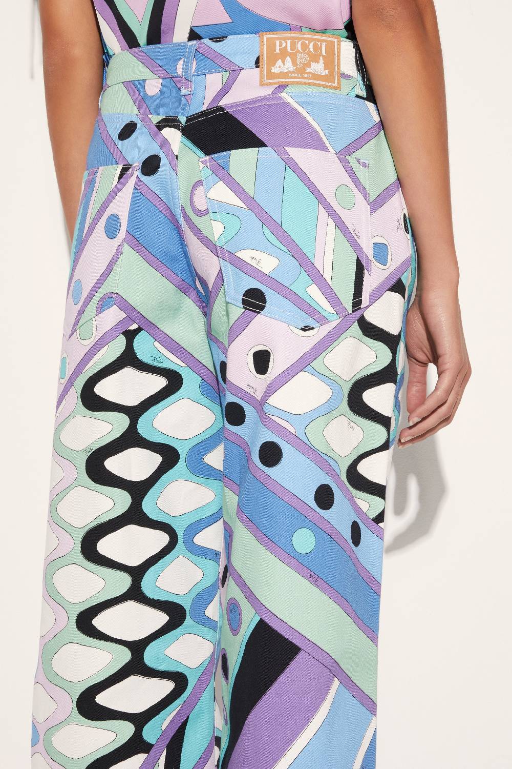 Pucci Pantaloni a gamba ampia con stampa Vivara Offerta migliore