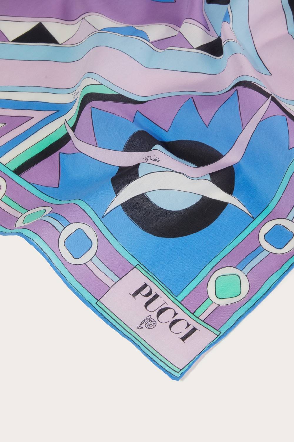 Pucci Carré piccolo con stampa Vivara Liquidazione