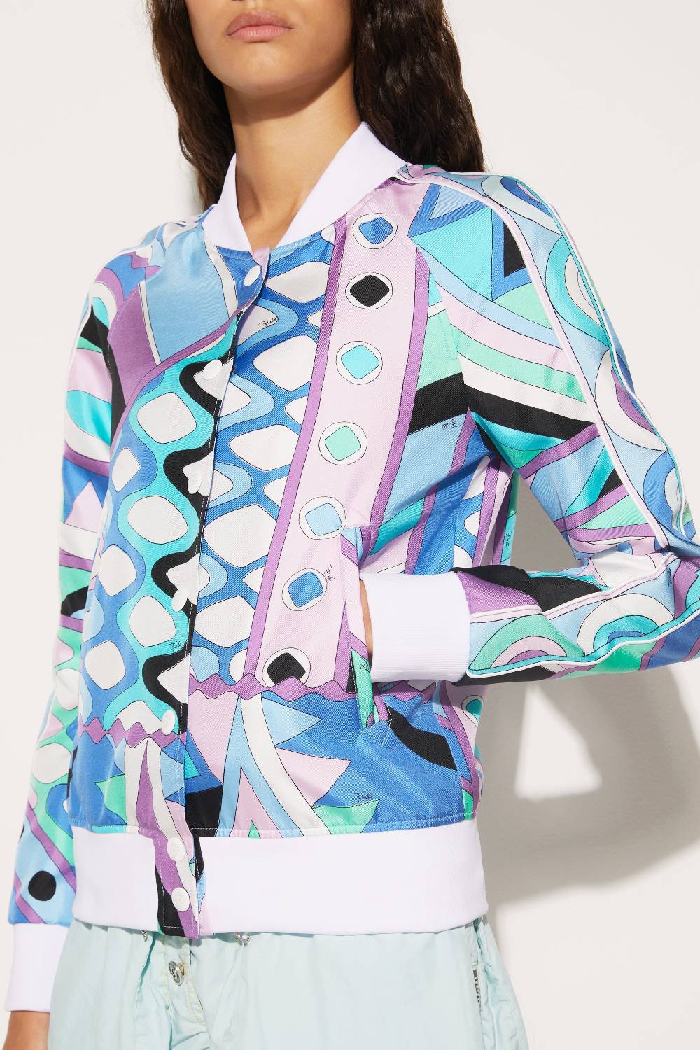 Pucci Bomber in seta con stampa Vivara 50% di sconto con spedizione gratuita