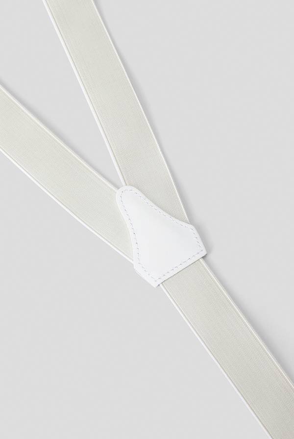 Pull Pal Zileri Bretelle elastiche con dettagli in pelle della linea Cerimonia Qualità Garantita