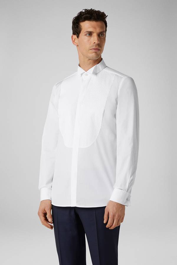 Pull Pal Zileri Camicia in puro cotone della linea Cerimonia con collo ad ala Novità