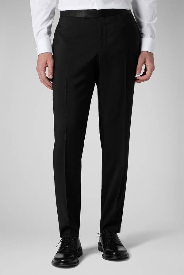 Pull Pal Zileri Pantalone classico con banda in raso in vita Hotsell