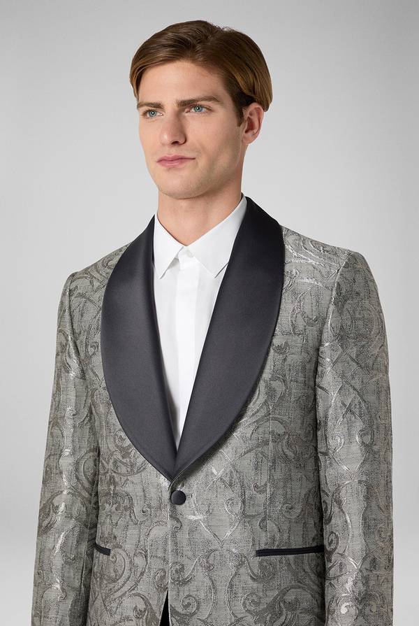 Pull Pal Zileri Giacca smoking damascata Vendita Calda