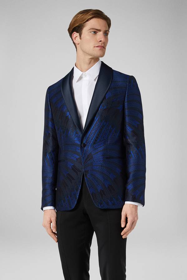 Pull Pal Zileri Giacca smoking con motivo jacquard Saldi Di Fabbrica