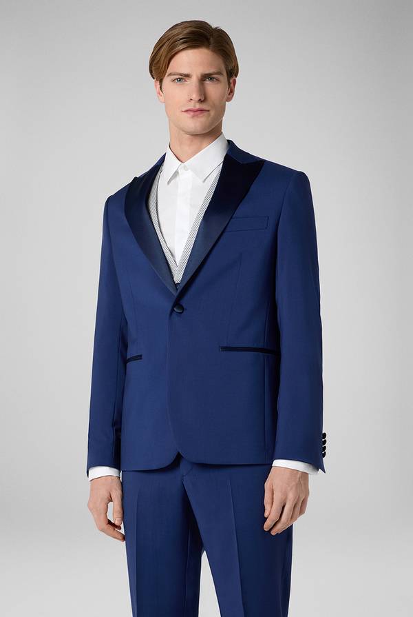 Pull Pal Zileri Smoking in lana con rever in satin In Saldo