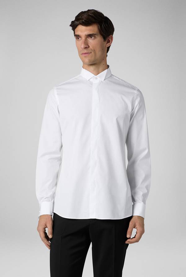 Pull Pal Zileri Camicia Cerimonia bianca con collo smoking Italia