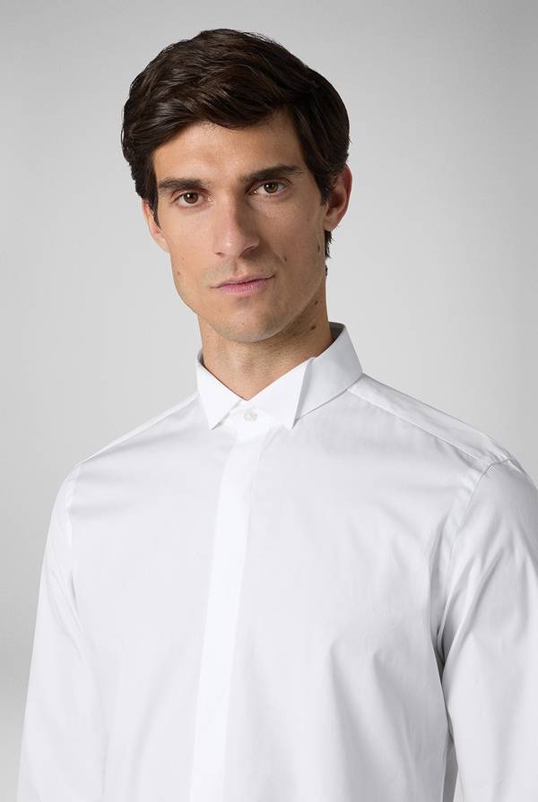Pull Pal Zileri Camicia Cerimonia bianca con collo smoking Italia