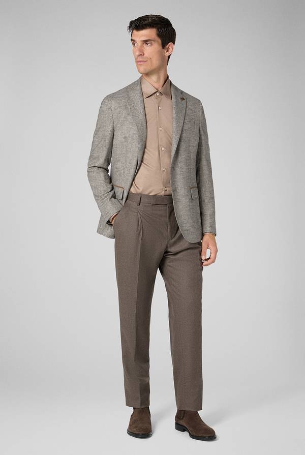 Pull Pal Zileri Pantaloni doppia pince in pura lana Sottocosto