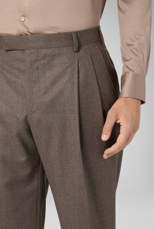 Pull Pal Zileri Pantaloni doppia pince in pura lana Sottocosto