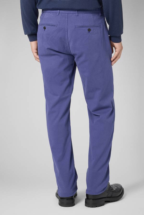 Pull Pal Zileri Pantaloni chino tinti in capo in cotone e tencel stretch Outlet