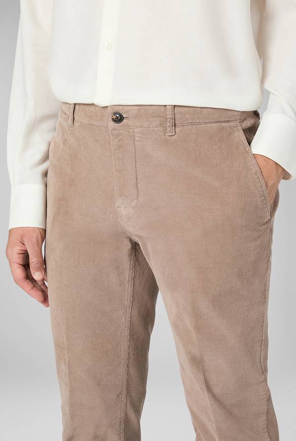 Pull Pal Zileri Pantaloni chino tinti in capo in cotone corduroy Saldi