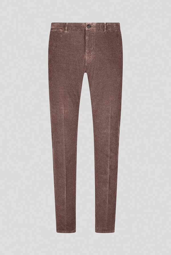 Pull Pal Zileri Pantaloni chino tinti in capo in cotone corduroy