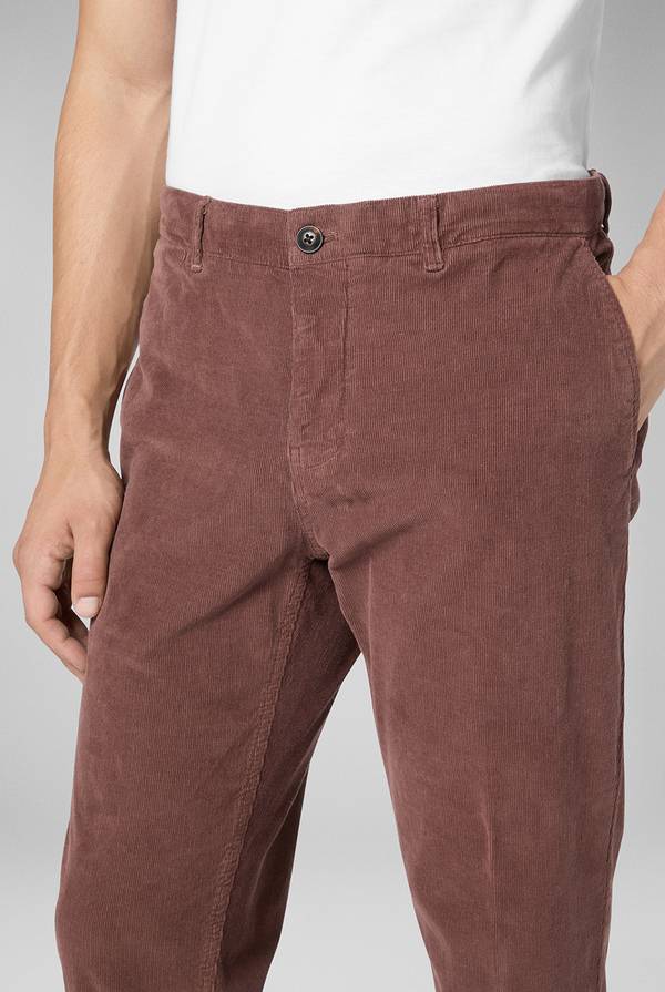 Pull Pal Zileri Pantaloni chino tinti in capo in cotone corduroy Offerte