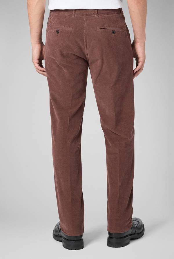 Pull Pal Zileri Pantaloni chino tinti in capo in cotone corduroy Offerte