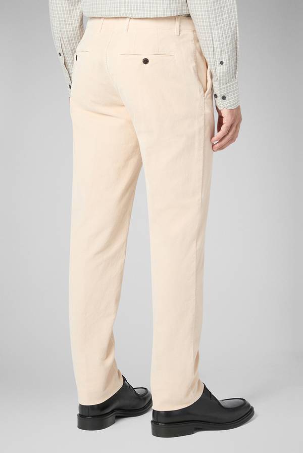 Pull Pal Zileri Pantaloni chino tinti in capo in cotone corduroy Vendita Calda