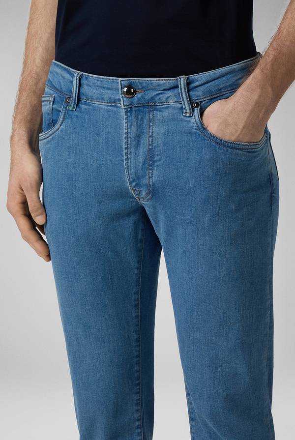 Pull Pal Zileri Denim 5 tasche effetto delavè Vendita