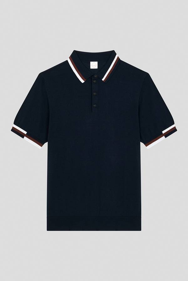 Pull Pal Zileri Polo in maglia con dettagli a contrasto Hotsell