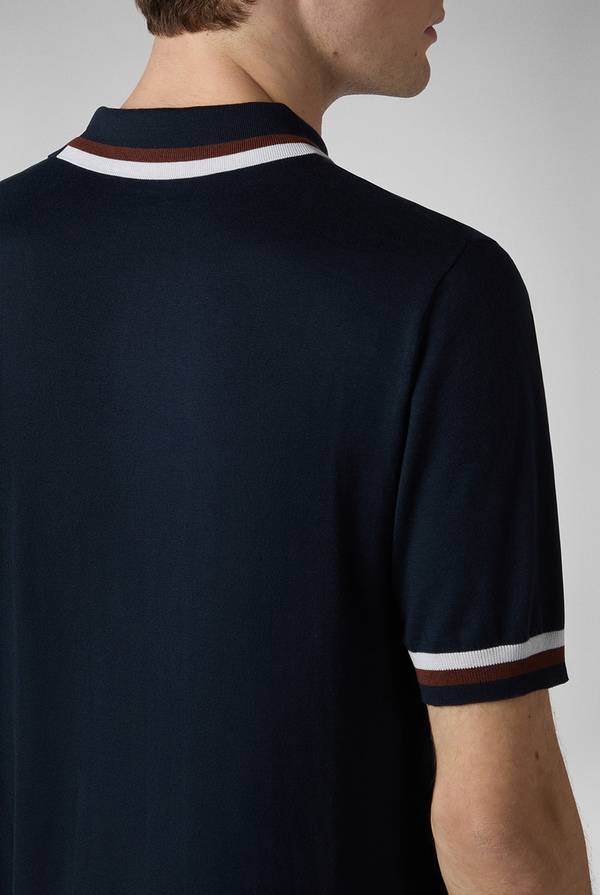 Pull Pal Zileri Polo in maglia con dettagli a contrasto Hotsell