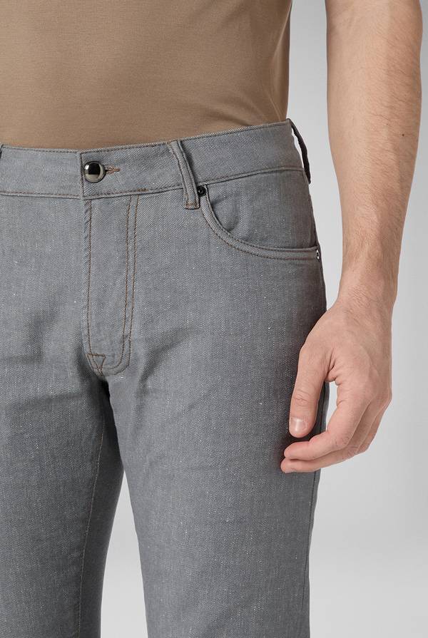 Pull Pal Zileri Denim 5 tasche effetto lino Affare Del Giorno
