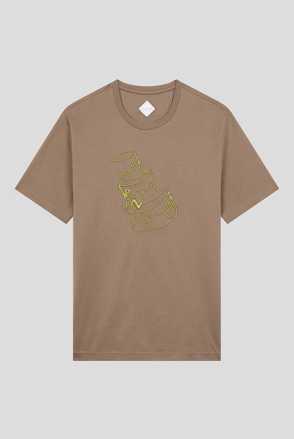 Pull Pal Zileri Tshirt con lavorazione a ricami