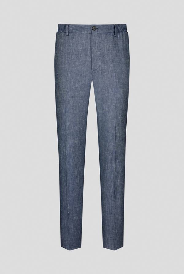 Pull Pal Zileri Pantalone in lino e cotone stretch Presa