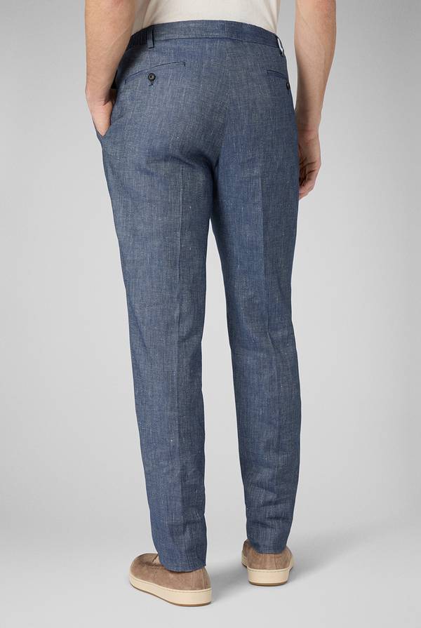 Pull Pal Zileri Pantalone in lino e cotone stretch Presa