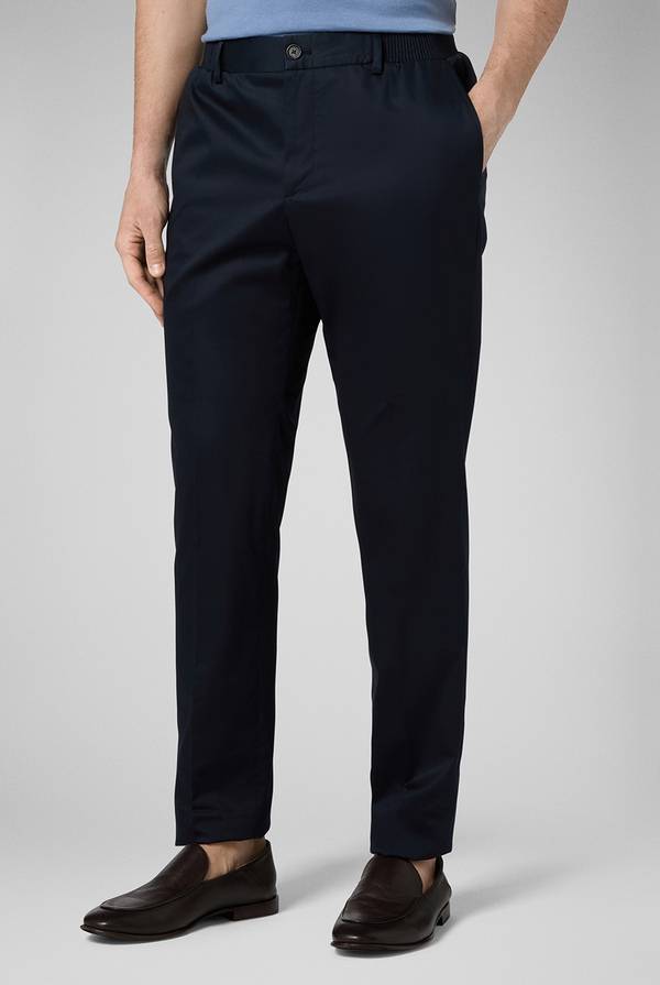 Pull Pal Zileri Pantalone in cotone e tencel stretch Sconto