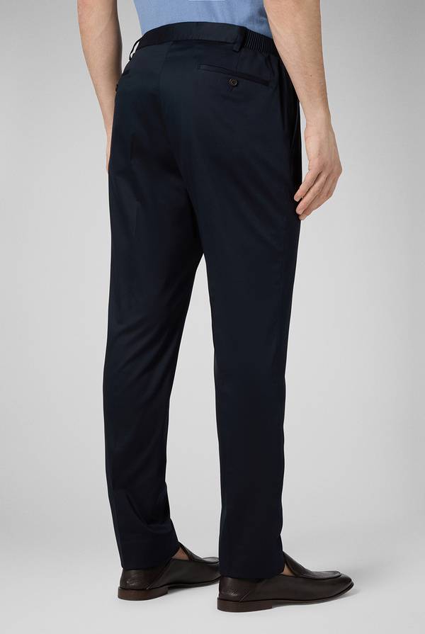 Pull Pal Zileri Pantalone in cotone e tencel stretch Sconto