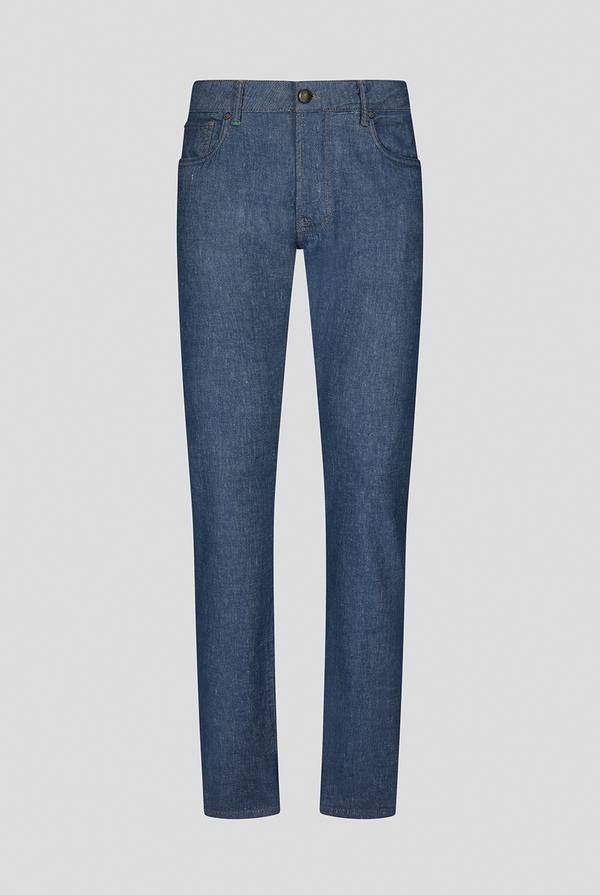 Pull Pal Zileri Denim 5 tasche effetto lino