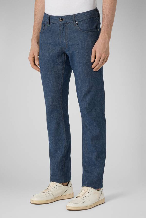 Pull Pal Zileri Denim 5 tasche effetto lino Offerte