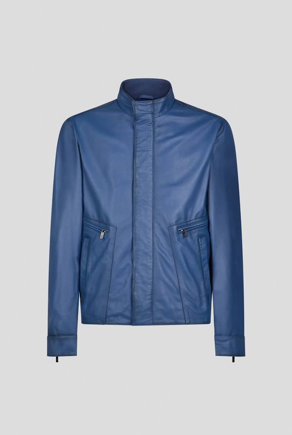 Pull Pal Zileri Biker in nappa color anice Italy